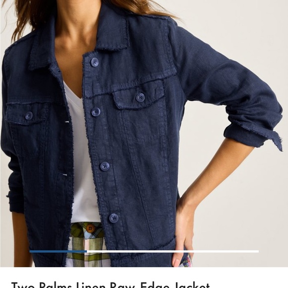 Tommy Bahama Raw Edge Linen Jacket - Picture 1 of 3